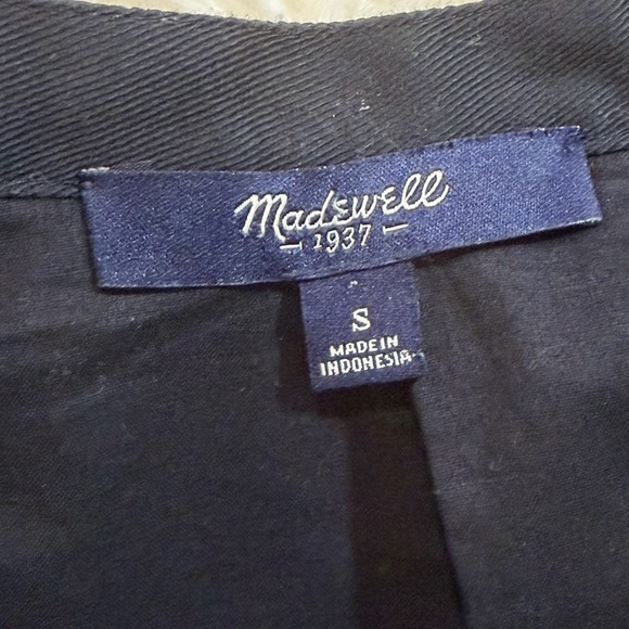 Madewell Wool Blend Flannel Latitude Shift Dress in Charcoal Gray - Picture 8 of 9